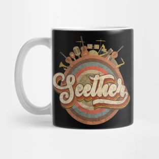 Tour Music Designs Vintage Retro - Seether Mug